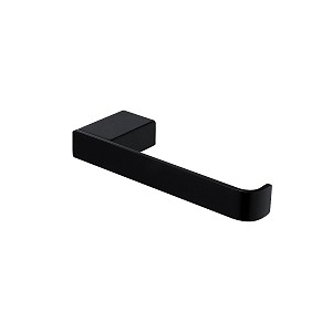 Black Toilet paper holder Toilet paper holder without cover. Made of brass with matte black surface finish.