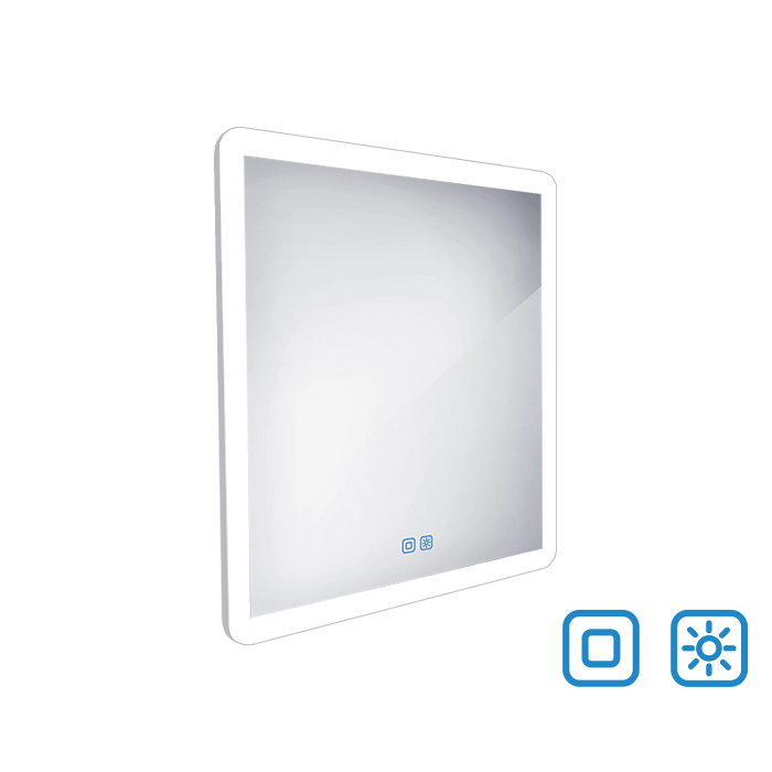 LED zrcadlo 60 x 60, dotykový senzor