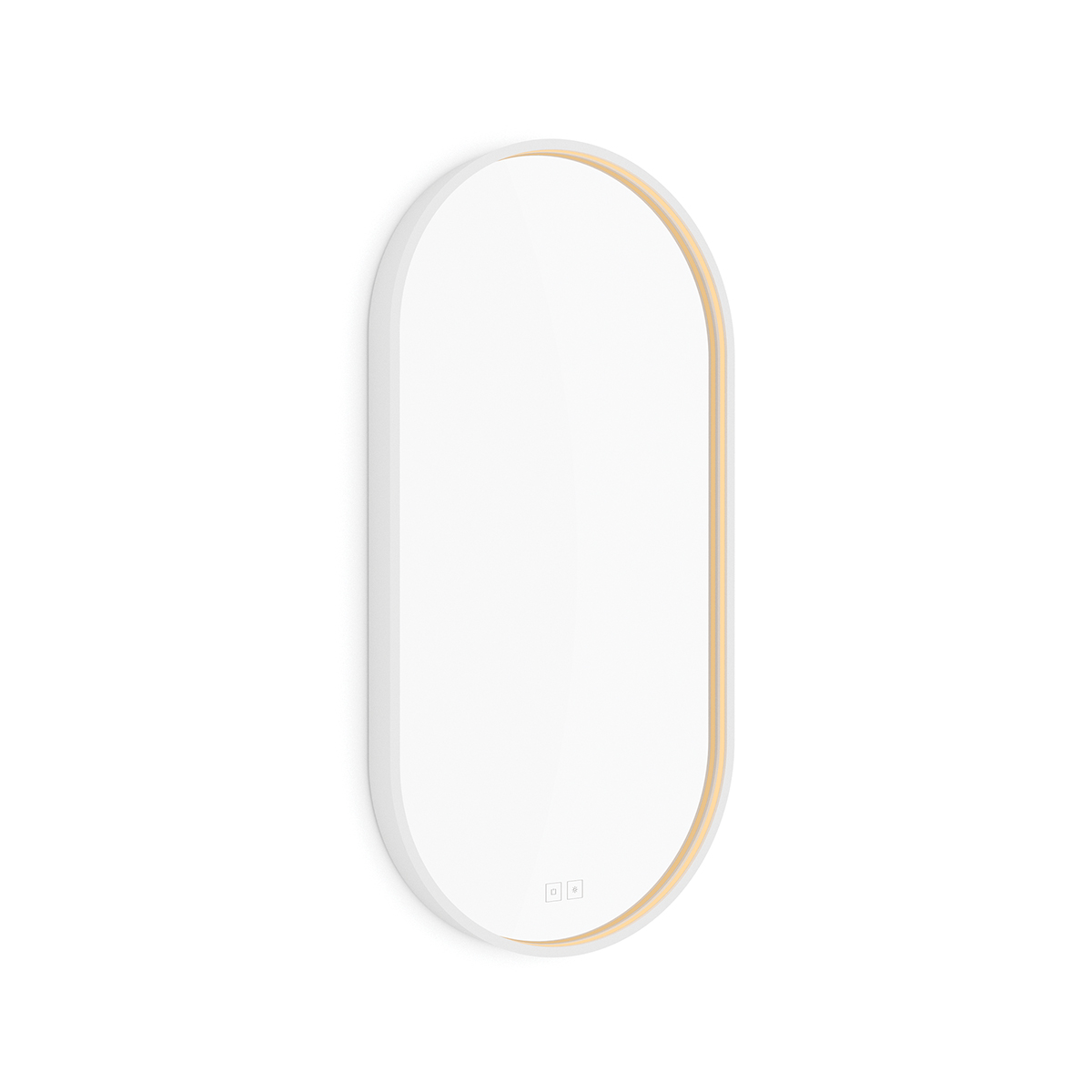 Bílé LED zrcadlo 400x800 se dvěma dotykovými senzory