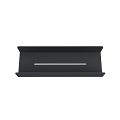 Black shower shelf