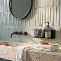 Black shower shelf 32 cm