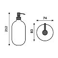Liquid soap dispenser, plastic pump