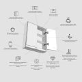 White LED backlit mirror cabinet 400 RIGHT.