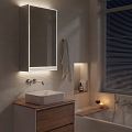 White LED backlit mirror cabinet 500 LEFT.