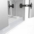 White LED backlit mirror cabinet 500 LEFT.