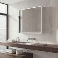 White LED backlit mirror cabinet 1000.