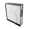 Black LED backlit mirror cabinet 400 LEFT.