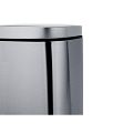 Dust bin, stainless steel brushed