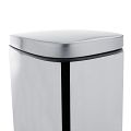 Dust bin, stainless steel polished