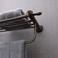 Towel shelf with rail, 64 cm.