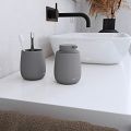 Soap dispenser, toothbrush cup, toilet brush holder