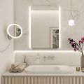 LED mirror with adjustable color temp.