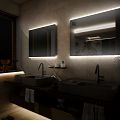 LED  mirror 900x700