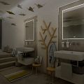LED mirror 500x700 with two  touch sensor