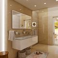 LED mirror 1200x700 with two touch sensor