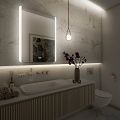 LED mirror 600x800 with two touch sensor