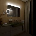 LED mirror 800x700 with touch sensor