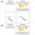 LED mirror with backlight, diameter 700, touch sensor
