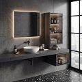 LED mirror with backlight, 100 x 70, touch sensor