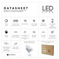 Bílé LED zrcadlo 800x700 se dvěma dotykovými senzory