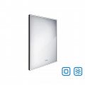 Black LED mirror 600x800 with two touch sensor