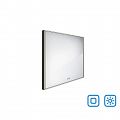 Black LED mirror 600x600 with two touch sensor