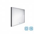 Black LED mirror 700x700 with two touch sensor