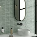 BLACK LED mirror 450x900 with two touch sensor