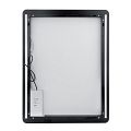 Černé LED zrcadlo 1000x600 s dotykovým senzorem