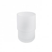 White Spare glass cup Glass cup made of satin glass.