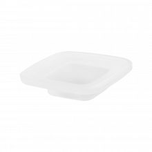 Spare soap dish Spare soap dish, satin glass.