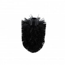 Black Spare toilet brush bristles Replacement toilet brush bristles. Black plastic.