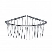 Drátěná rohová police do sprchy, hluboká střední