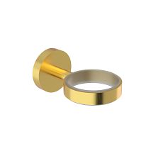 Brushed gold Holder for soap dispenser, dish, cup Separate holder for a glass, soap dish or dispenser. Inner diameter of the holder with spacer 61 mm.