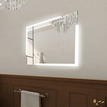 Zrcadlo do koupelny 60x80 s osvětlením v rozích