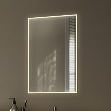 Bílé LED zrcadlo 500x700 se dvěma dotykovými senzory
