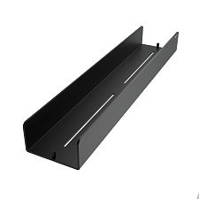Black Black shower shelf 50 cm Black matte metal shower shelf.