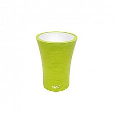Yellow-Green Toothbrush cup Toothbrush cup made of polyresin.