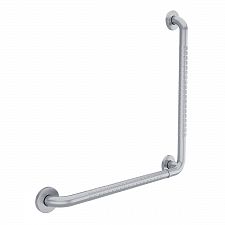 Brushed stainless steel Angled grab bar 600 mm Folded. Diameter 32 mm. Brushed surface - matt. Stainless steel (18/8).