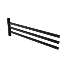 Black Black swivel towel holder, 42 cm Black swivel towel holder with three arms.