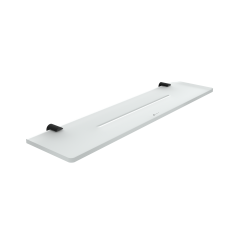 Black Black shelf IXI, 50 cm Plexiglass material with matt finish. Length 50 cm.