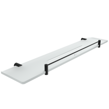 Black Black shelf IXI with playpen, 60 cm Plexiglass material with matt finish. Length 60 cm.