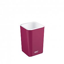 Purple Burgundy Toothbrush cup Free standing toothbrush cup.