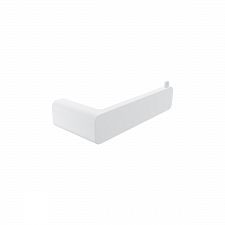 White Toilet paper holder Toilet paper holder without cover.
