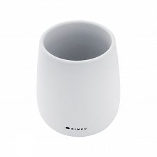 White Toothbrush cup Toothbrush cup. White matte. Soft-touch Surface.