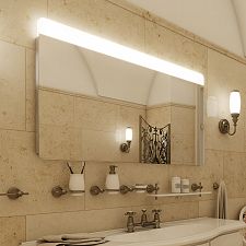 Aluminium LED mirror 1400x700 Illuminated bathroom LED mirror. Output 21 W, color temperature 6500 K. 1512 Lumens.