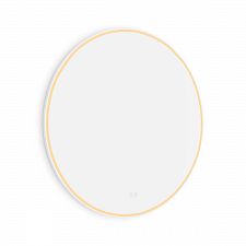 White WHITE ROUND LED mirror dia. 900 with two touch sensor Illuminated ROUND bathroom LED mirror. Output 43 W. Possibility of setting color temperature 3000 - 6500 K. The possibility of setting the luminosity intensity. 3096 Lumen.