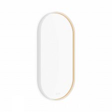 White WHITE LED mirror 450x900 with two touch sensor Illuminated OVAL bathroom LED mirror. Output 25 W. Possibility of setting color temperature 3000 - 6500 K. The possibility of setting the luminosity intensity. 1728 Lumen.