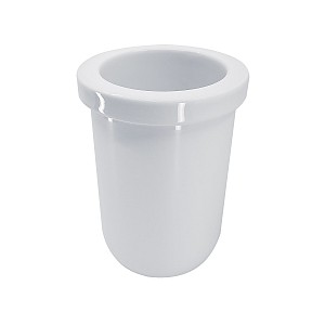 White Toilet brush container Spare container for toilet brush made of ceramic.