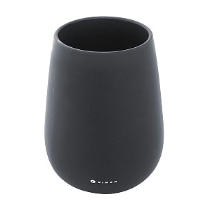 Black Toilet brush container Spare container for toilet brush made of ceramics for TABO series.